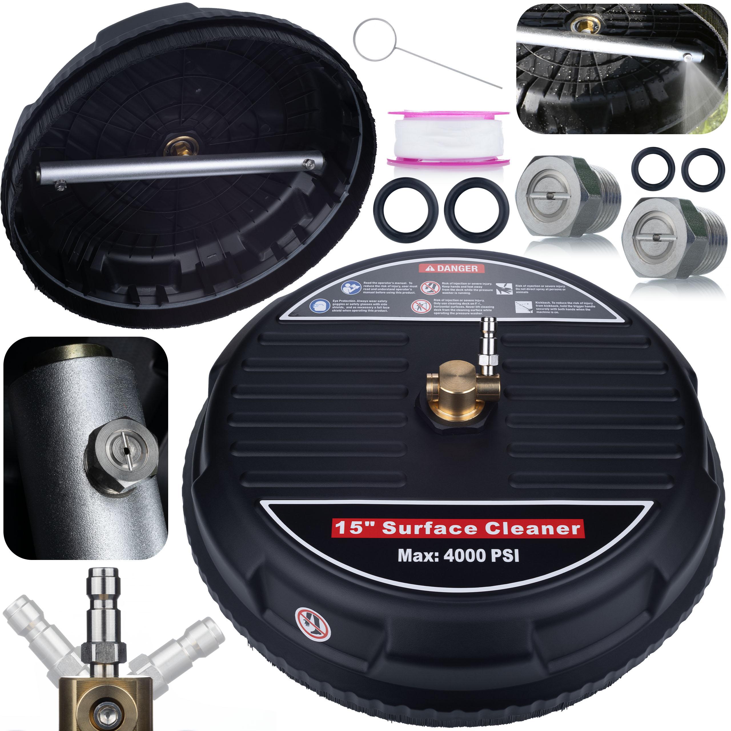 Rosfix Szczotka do Kostki T-Racer 15   – Profesjonalne Czyszczenie Tarasów i Patio | Kompatybilna z 450-650l/h | Obrotowe Ramię z Dyszami