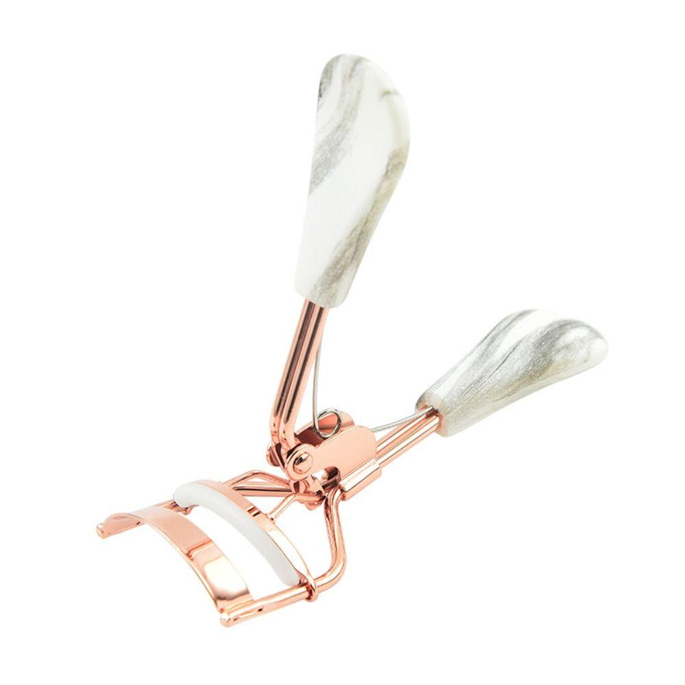 Ergonomic Handle Lashes Curling Clip Stainless Steel False Lash Clamps  Cosmetic Accessories