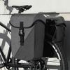 Weatherproofed Cycling Panniers Bag With Carbon Texture Multiple Pocket Organization for Outdoor Exploration