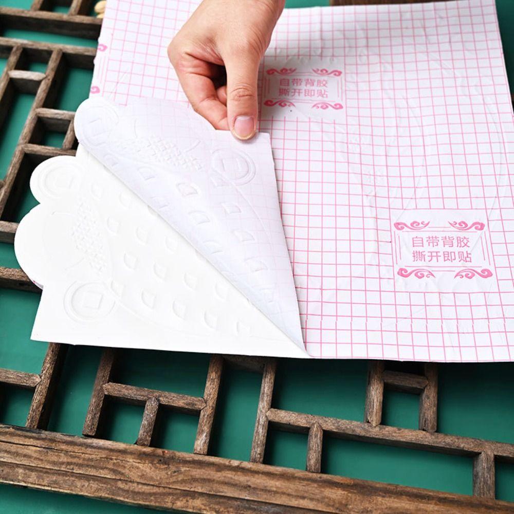 3D 2025 Jahr der Schlange Türsticker Beflockter Fu-Charakter Türsticker Heim Wohnzimmer Dekor