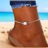 Female Cute Sea Turtle Snake Chain Anklets For Women Vintage Silver Ankle Bracelet Beach Anklet Jewelry Summer Accessories