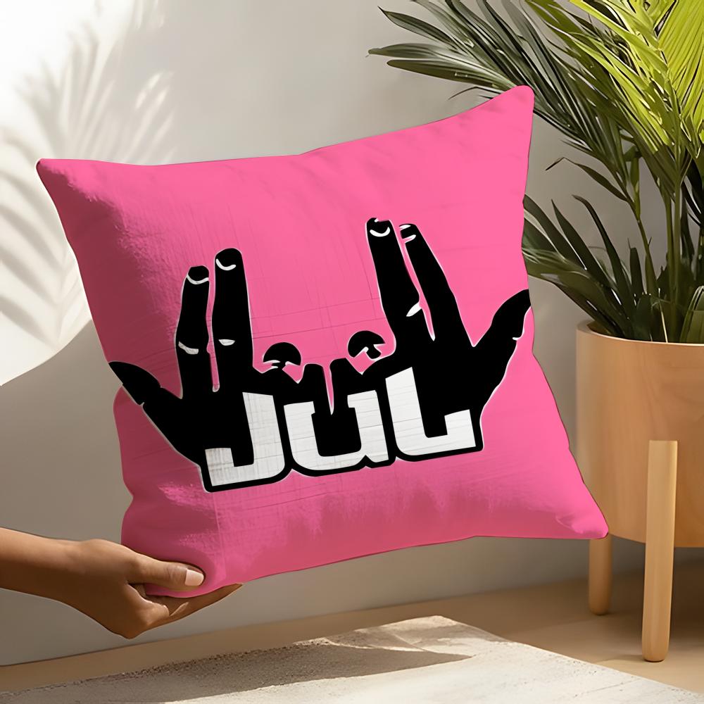 Singer Music JJUL JJulien Mari Pillow Case Linen Cushion Covers For Decorative Sofa Home Pillows Case Car Chair Pillows Cases
