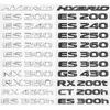 FOR ES200 ES260 IS250 GS300 GX400 NX300 RX350 RX450h LX570 LM350 LS600h Rear Trunk Logo ABS Modified Upgraded Letter Logo