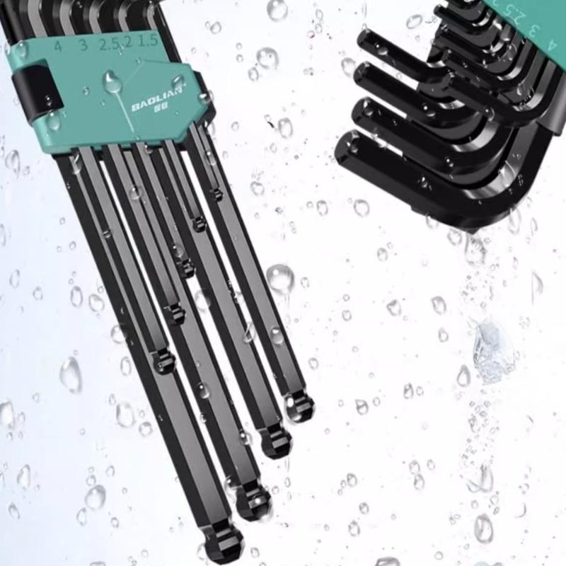 Premium 9 Size L Type Key Kit Corrosion Resistant Steel Hex Key Tool For Professional DIY Projects