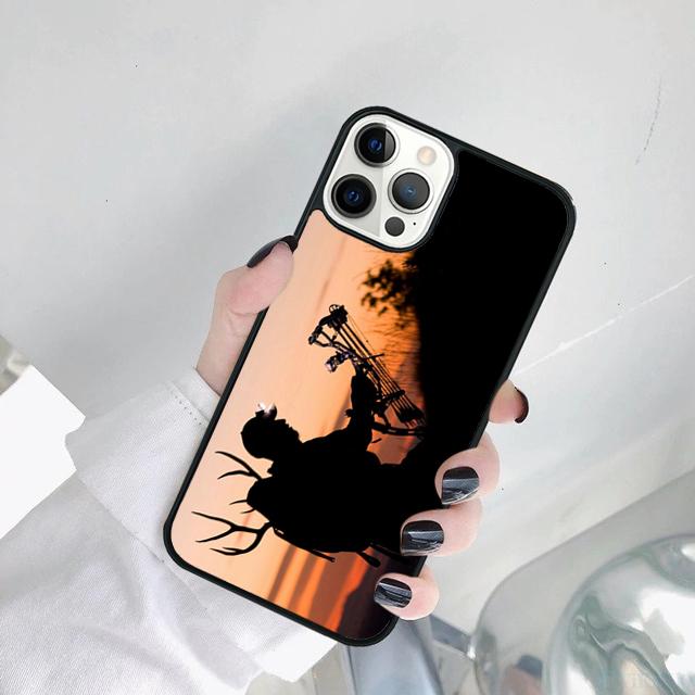 hunting Deer Sunset Phone Case Cover For iPhone 17 Air 15 Pro MAX 16 Plus 14 12 11 13 coque