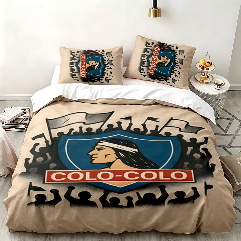 Colo colo 3pc set Perfect for bedroom use Comfortable bedding set includes a duvet cover and two pillowcases Ideal birthday or Christmas gift