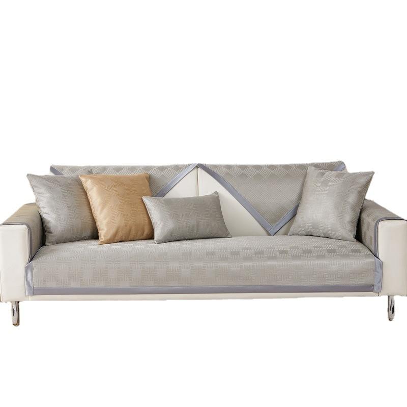 Cool Sofa Cushion Summer Summer Non-Slip Summer Cool Cushion Sofa Mat Seat Cushion Ice Silk Seat Cushion Towel