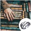 Claw Shaped Ring Unique Fingers Ornaments Jewelry Accessory Stylish Punk Metal Craft Joint Rings Gift Male Dressing Decor
