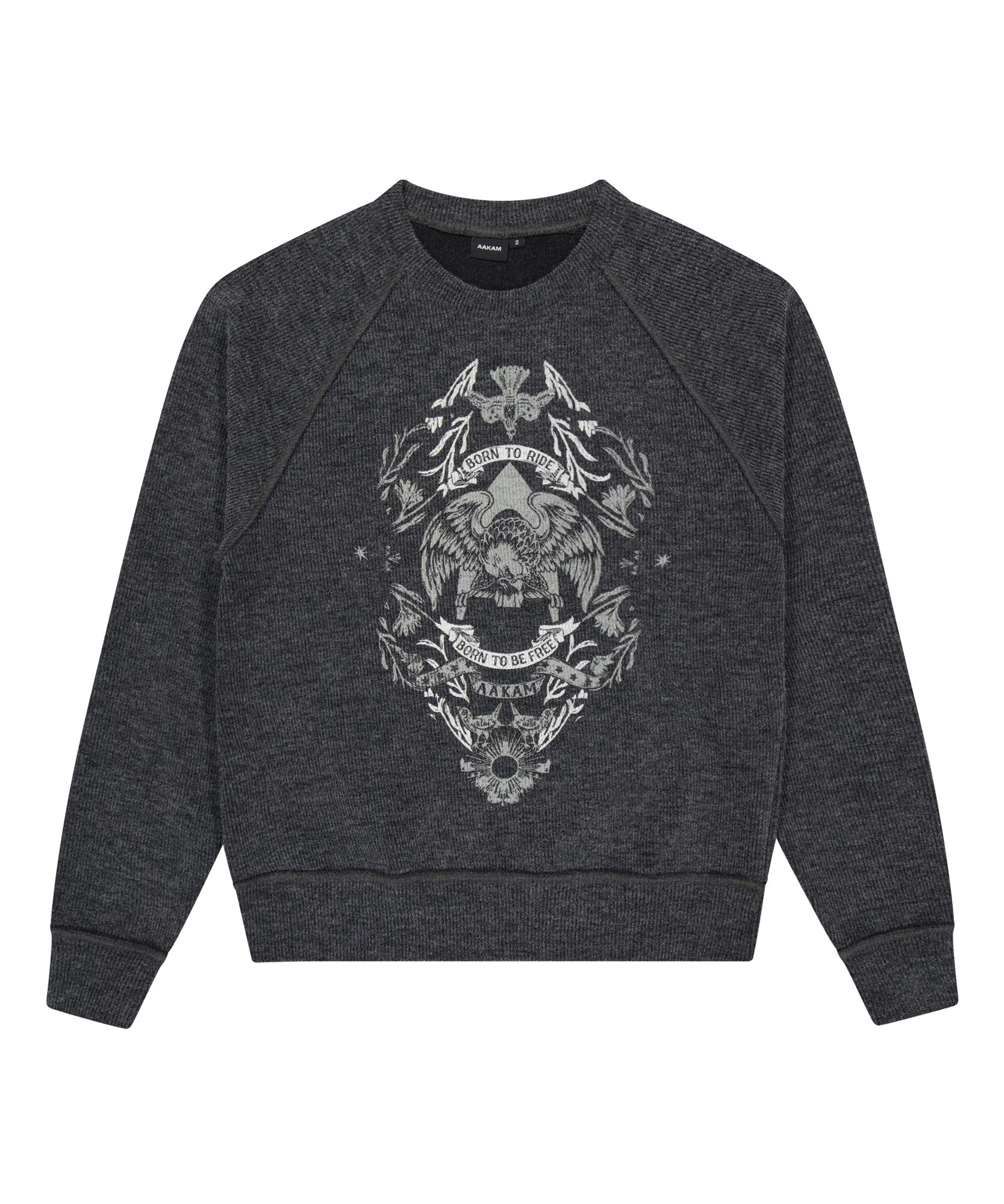 Akam Eagle Printed Knit (Dark Gray) Dark Gray/1