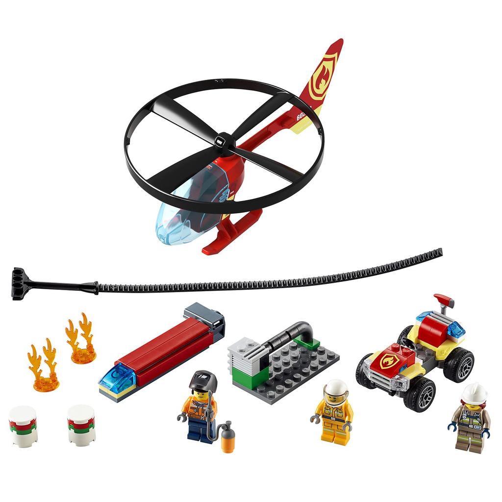 LEGO City Fire Helicopter Flying Helicopter 60248 Building Blocks Toy for Boys