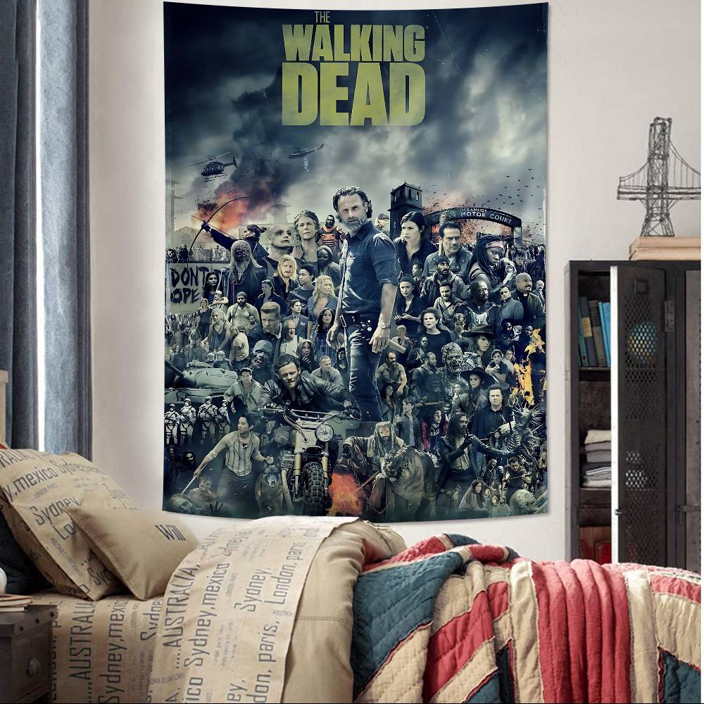 

The WalkingS DeadS TV Chart Tapestry Home Decoration Hippie Bohemian Decoration Divination Wall Hanging Home Decor 74x94cm(29x37in)
