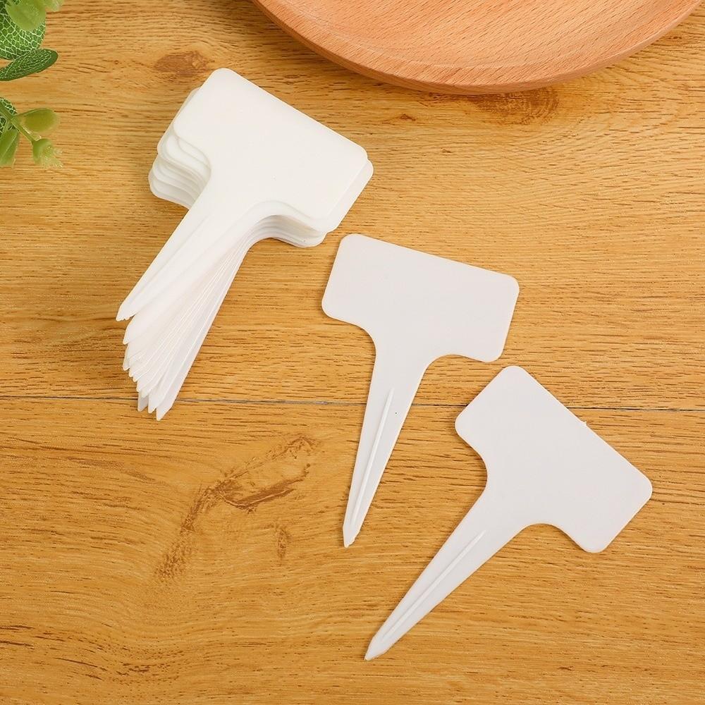 100PCS Thickened Stake Tags Moisture-proof Markers Label Plastic Writing Plate  Seedlings Tray