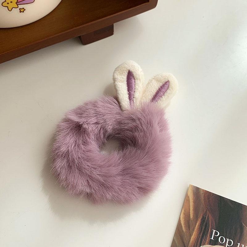 Plüsch-Hasenohren-Haarband – Weiches, waldinspiriertes Haar-Accessoire für Herbst & Winter