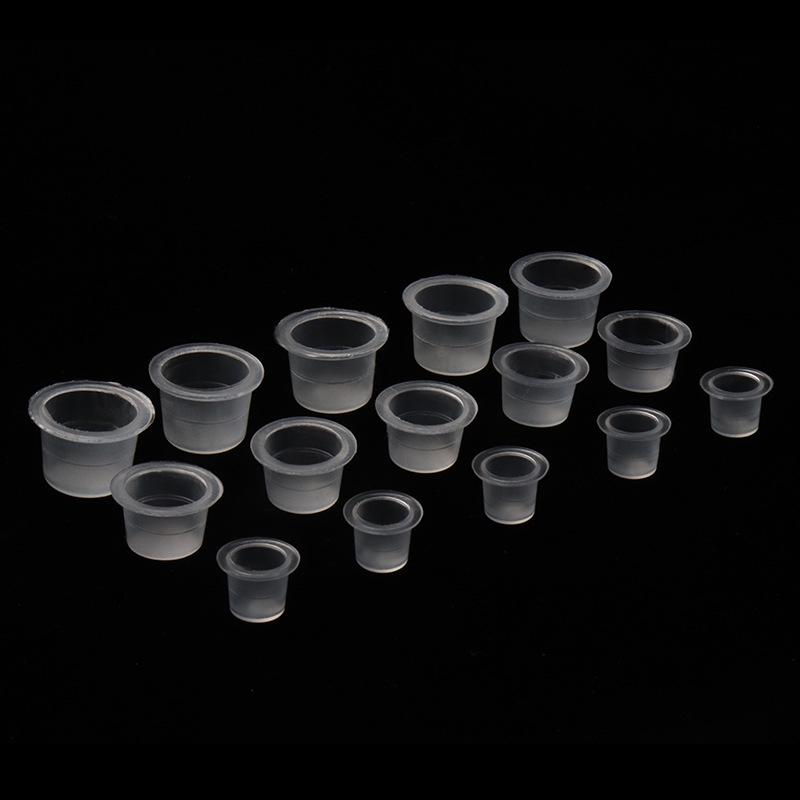 Korean Style Microblading Pigment Cups (100-Pack) for Eyebrow & Lip Tattoo