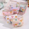 Multi-functional PU Leather Coin Purse Heart Patterns Zipper Closure Mini Wallet Small Makeup Bag Home Travel Lipstick Holder