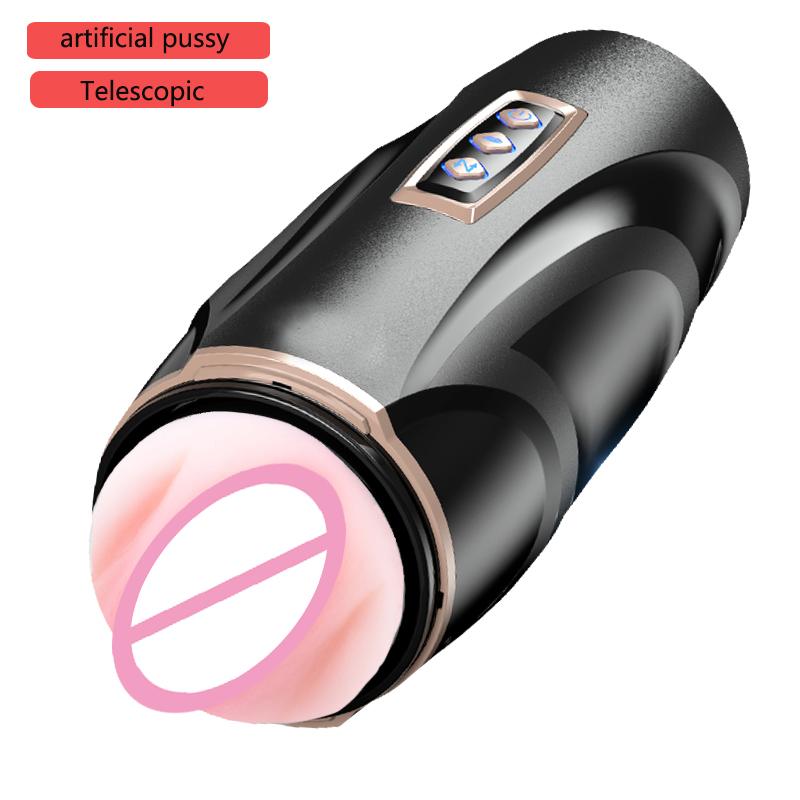 3 In 1 Automatic Male Vibrator Sucking Telescopic Vibration Mastubrator  Realistic Stroker Adult Sex Toys for Men Masturbation
