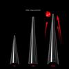 300/500pcs Stiletto Nail Tips Acrylic-Nails Long False Nails Clear/Natural Fake-Nails Half Coverage False Nail Tips