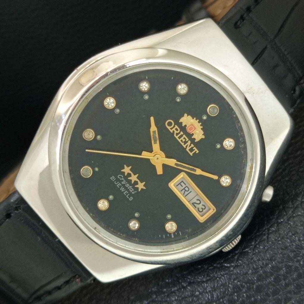 

ORIENT CRYSTAL AUTOMATIC 46941 ВИНТАЖНЫЕ ЯПОНСКИЕ МУЖСКИЕ ЧАСЫ С ОРИГИНАЛЬНЫМ ЦИФЕРБЛАТОМ a704997-1