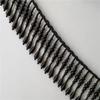 3Yards/Lot White Black Large Water Droplet Pearl Tassel Handmade DIY Lace Trim Wedding Dress Hat Headwear Hanfu Decorative