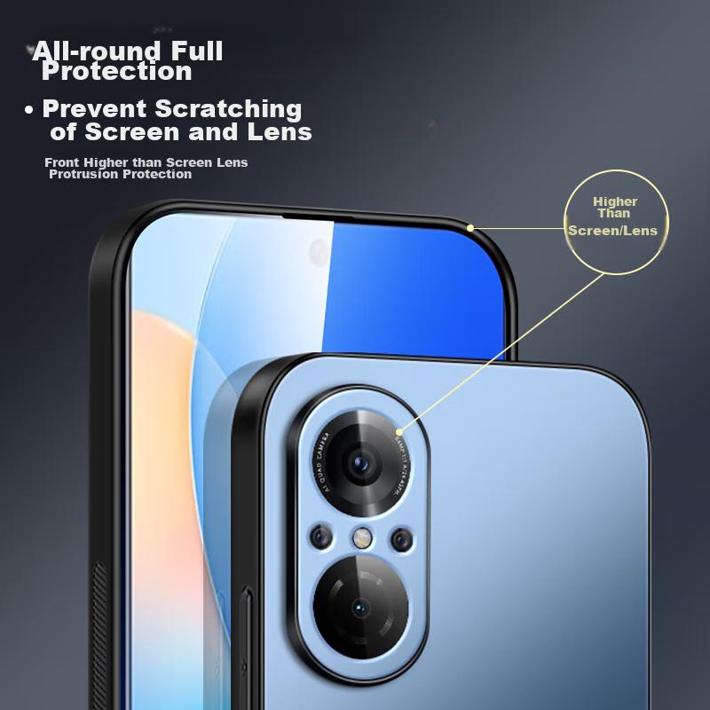Huawei Nova 9 SE Phone Case, Nova 9 SE Protective Cover, AG Frosted Lens Full Protection, Real Machine Feel, Simple Style, Shockproof,, Graphite Black
