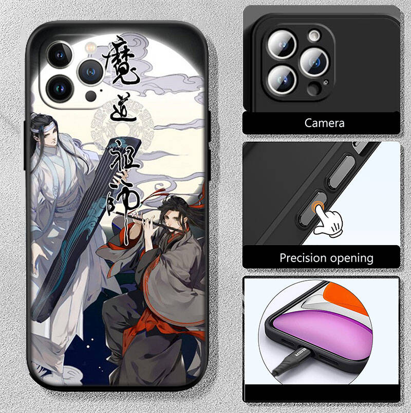 MH91 Mo Dao Zu Shi Phone Shell Case for iPhone 7 8 11 12 13 14 15 16 17 16E XS Pro Max XR X SE Air