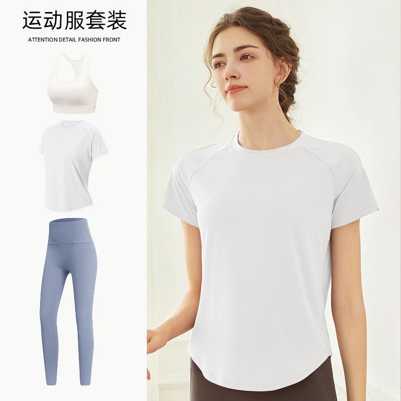 Tennis Suit Women's Short-sleeved Training Clothes Outdoor Running Quick-drying Clothes Thin Badminton T-shirt Fitness Clothes