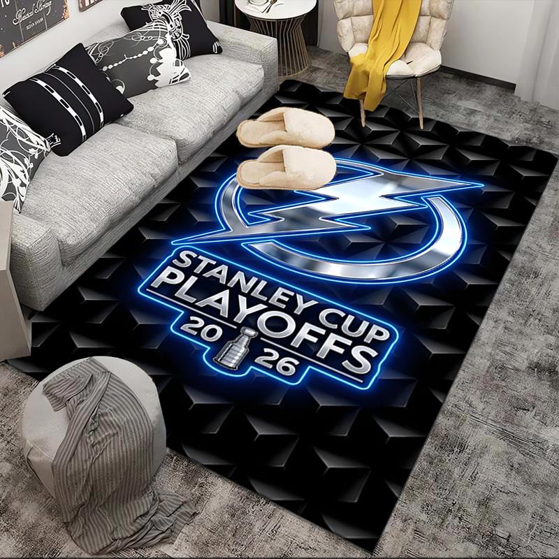 Tampa Bay Hockey Area Rug Suitable for Indoor And Outdoor,Carpets for Kitchens, Homes, Offices, Living Rooms,Home Decor,Christmas Gift