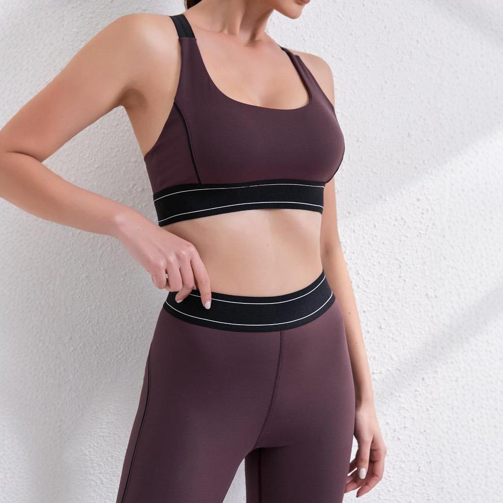 Women's Yoga Sportswear Set: Racerback Tank Top & Butt-Lifting Pants