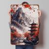 Japanisches Landschaftsblechposter Benutzerdefinierte Wandkunst Vintage Retro Metallschilder für Gaming-Raumdekoration Zuhause Kaffeebar