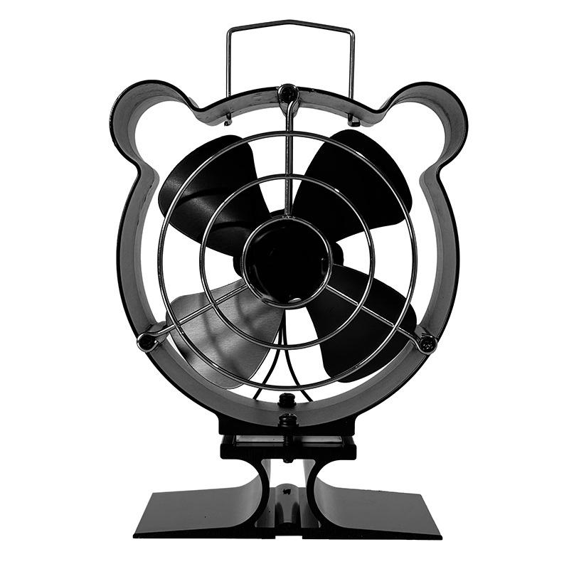Blade Stove Fan Heat Powered Log Wood Burner Fireplace Fan Protective Cover Woodstove Fan Heater Efficient Heat Distribution