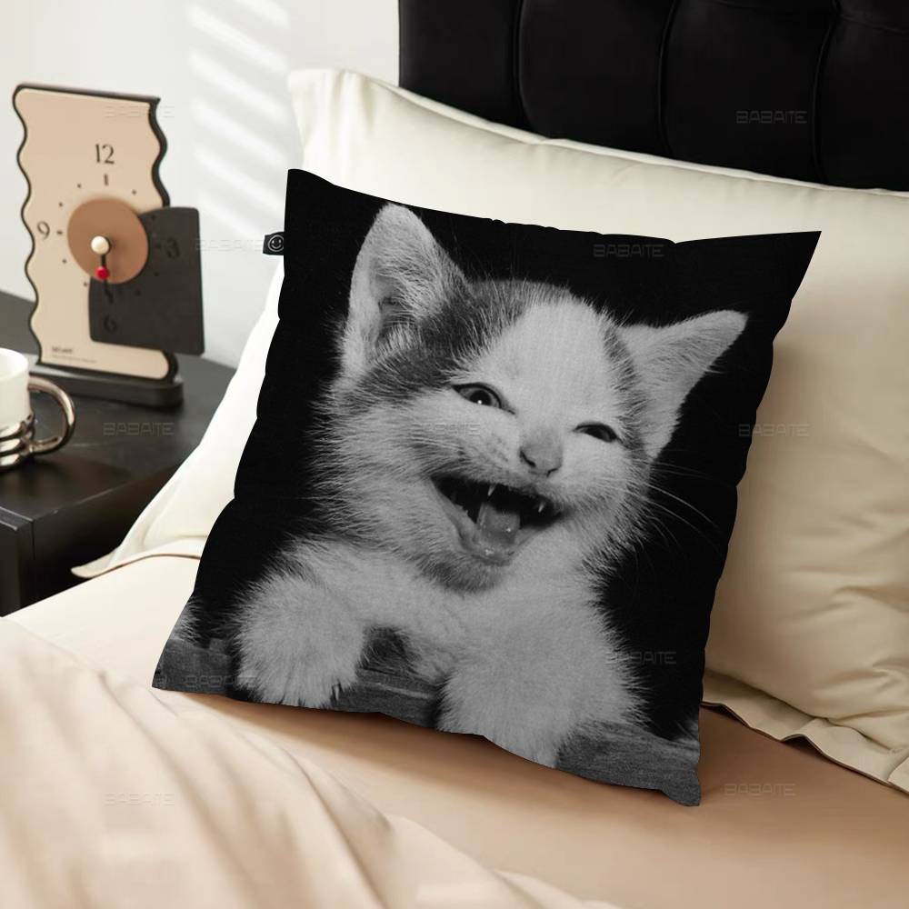 Süßes Haustier Katze Kissenbezug Design Kissenbezug Deko Feiertagsdeko