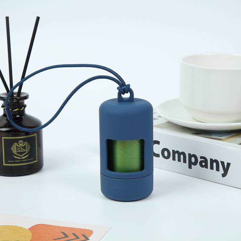 Luxury Plastic Dog Poop Bag Dispenser with Clip Durable Pet Waste Bag Holder with Refillable Core for Outdoor Use