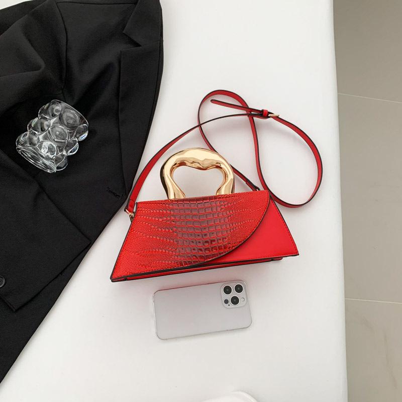 Bag Women's Bag 2025 New European and American Fashion Stone Pattern Retro Ins Personalized Portable Messenger Small Square Bag