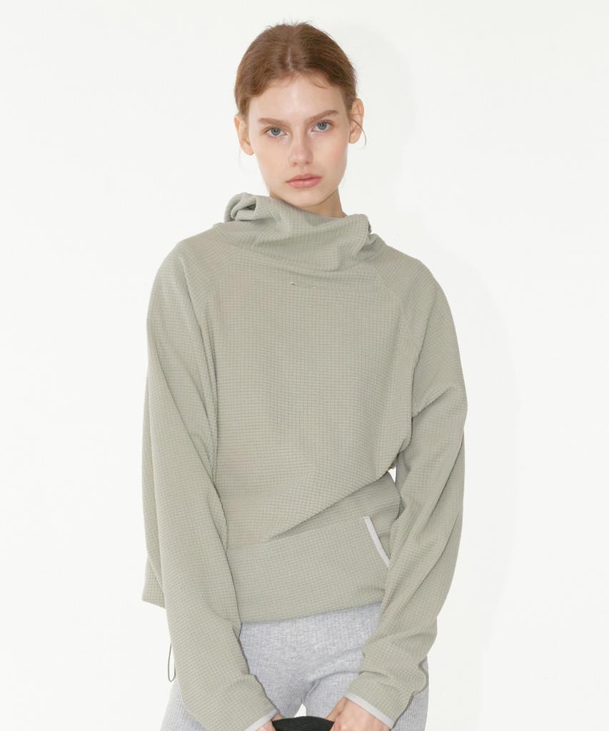 Noi1801 Waffle Warmer Hoodie (Beige)
