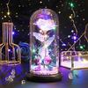 Rose Flower Gifts for Her Mom Wife Grandma Light Up Eternal Rose in A Dome Romantic Gift for Anniversary Birthday Valentine's Day Christmas