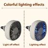 Car Fan Usb Car Air Outlet Cooling Fan Adjustment Powerful Cooler With Light 3 Speed Fan Car Rear Seat Heat Dissipation Cooling