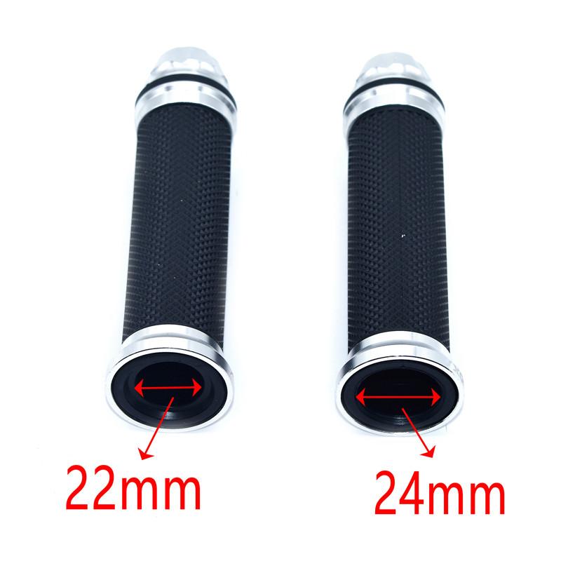 22/24MM Motorcycle grips hand rubber pedal biker scooter handlebar grips modified handlebar throttle turn Grip Settle Grips Throttles 2