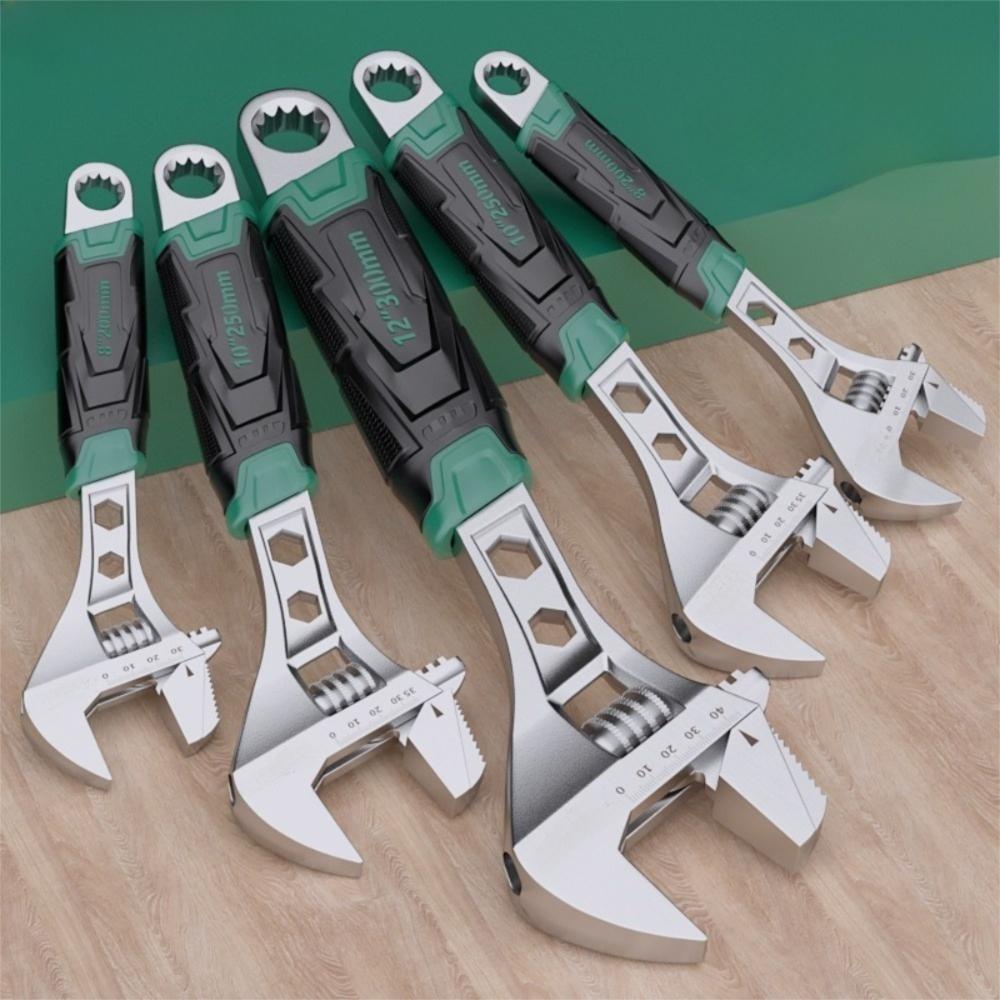 Long Handle Universal Spanner Anti-Slip Clamp Wrench Useful Adjustable Wrench  Car Repair