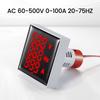3 In 1 LED Digital Voltage Current And Frequency Meter AC 60-500V 0-100A  for Equipment Failure Construction Signal Indicators