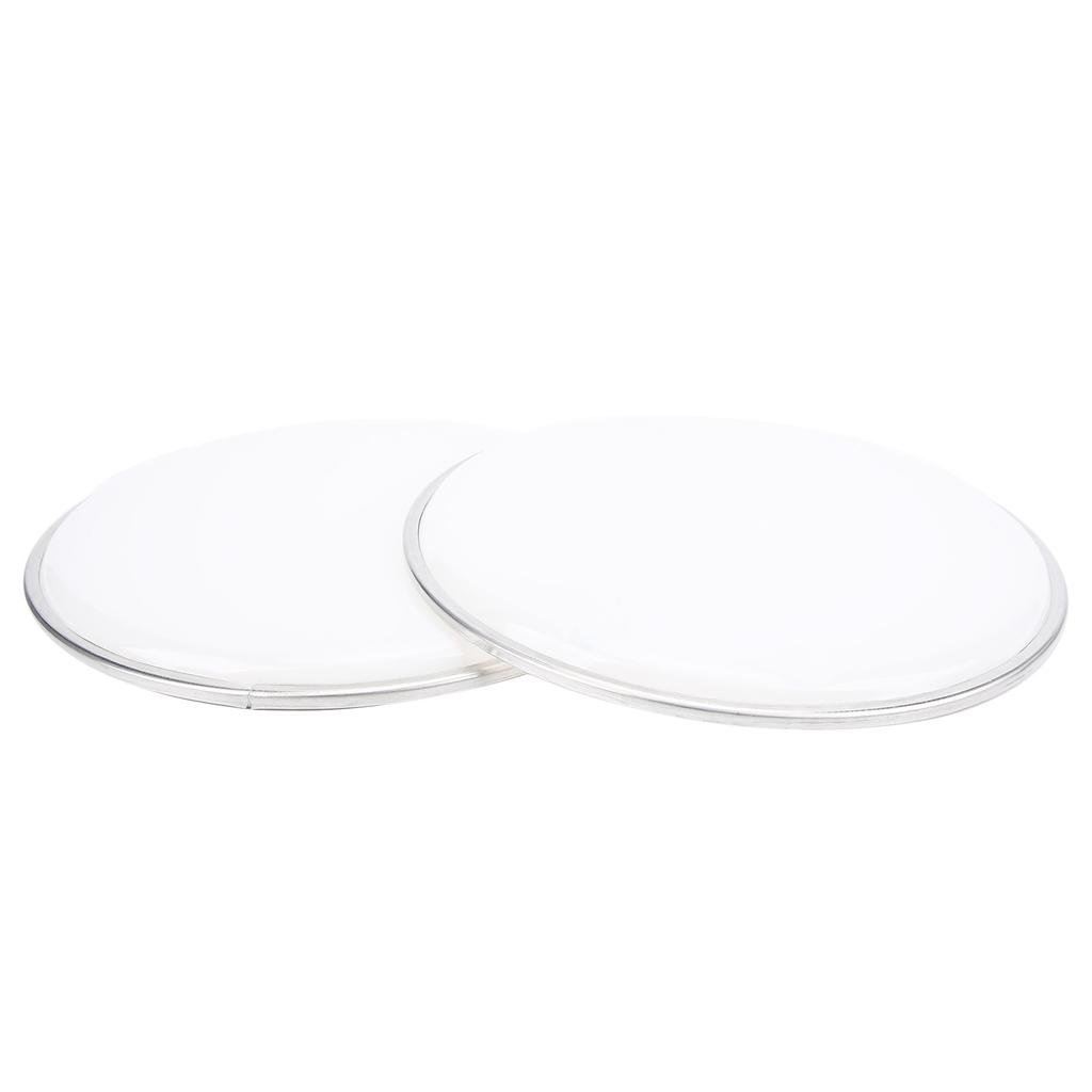 2 szt. Naciąg perkusyjny 8 cali Zestaw naciągów perkusyjnych Zestaw Akcesorium Profesjonalne Zamiennik Poliester S0087Biały