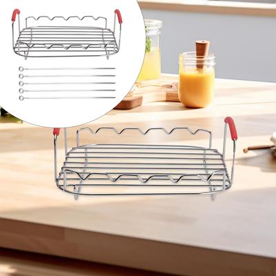 Air Fryer Rack,BBQ Rack,Non Sticky,Air Accessories,BBQ Rack for Fryer,Skewers Baking Tray