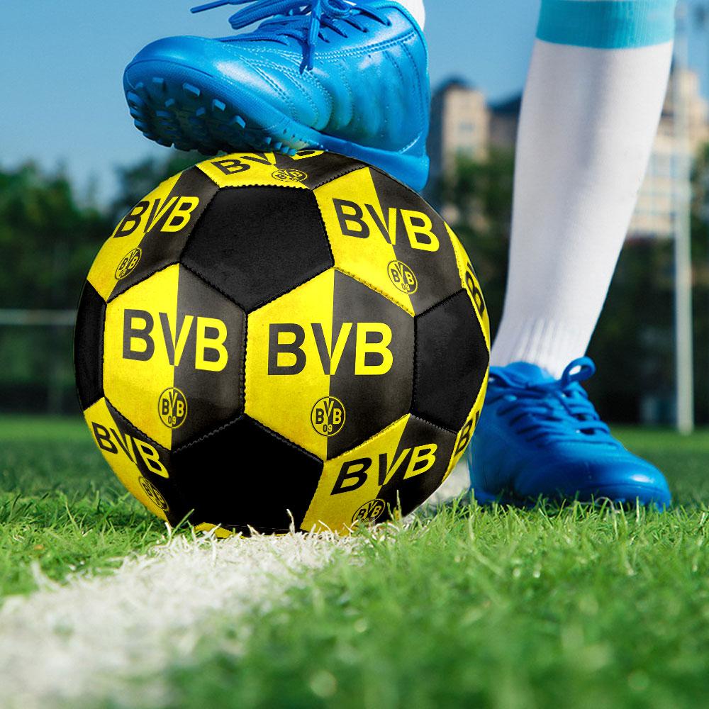 Borussia Dortmund Größe 5 Fußball, Maschinengenähtes PVC, Langlebig & Hoher Rückprall, Für Alle Altersgruppen, Fanartikel, Spiele & Außenbereich.