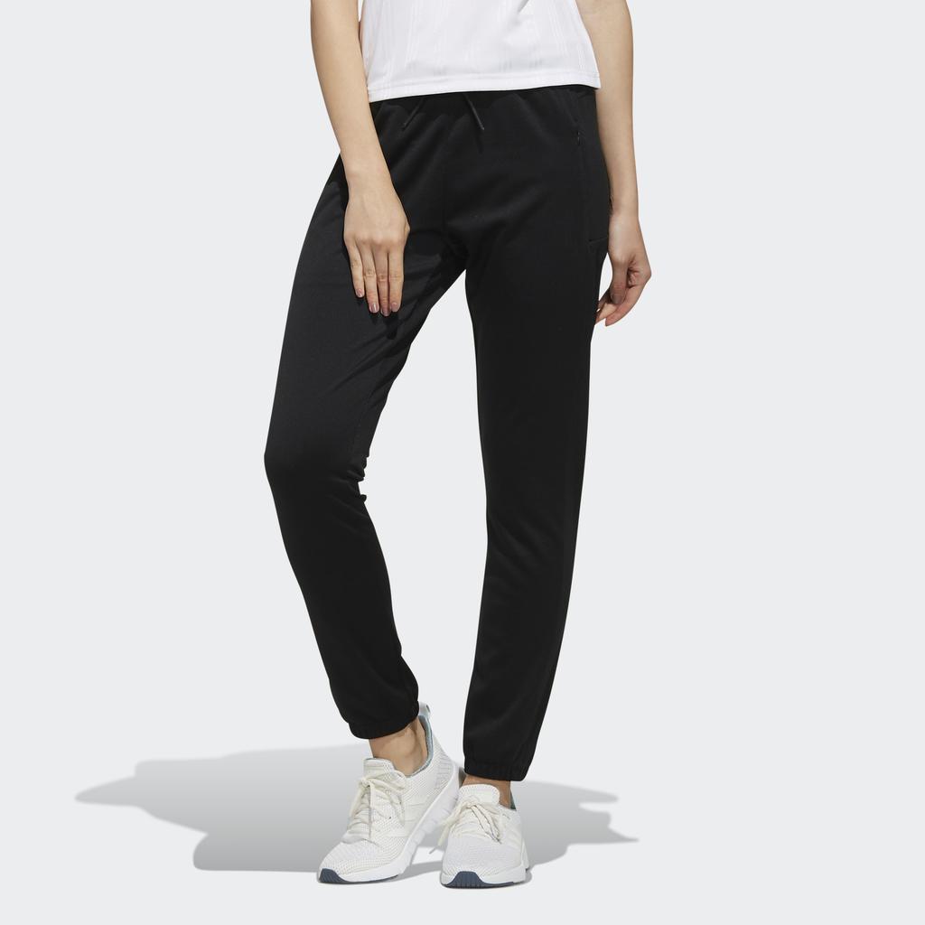 Adidas Neo Solid Color Drawstring Long Pants Women Pants Black EI4647