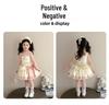 Girls' Dopamine Princess Summer Lolita Dress Set - Fluffy Birthday Party Outfit