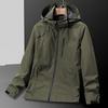 Men Windbreaker Water Resistant Windproof Spring Autumn Plus Size Hooded Jacket Coat for