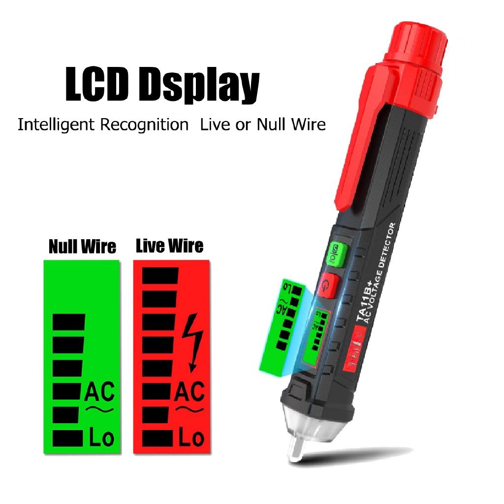 AC/DC Digital Display Multi-function Induction Test Pencil Sound/Light Alarm AC / 12~1000V Non-Contact Voltage Detector