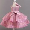 Sequin Fluffy Mesh Princess Dress for Baby Girls - One-Year-Old Banquet/Evening Attire