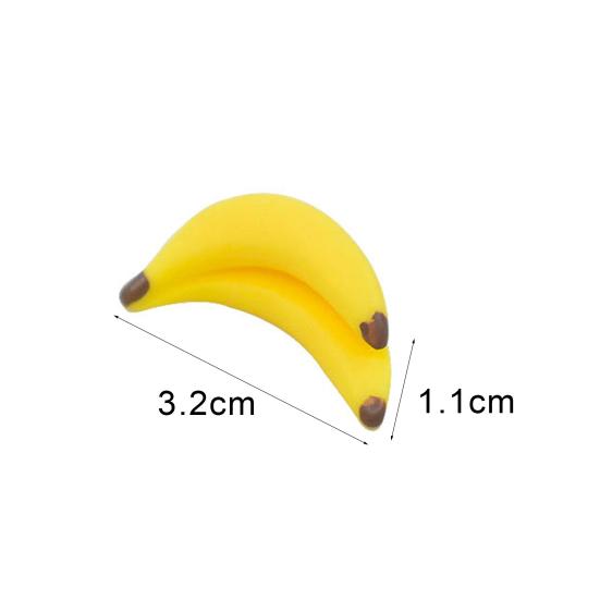5Pcs Banana Toys Dollhouse Miniature Food Play Ornament Scene Decoration Model