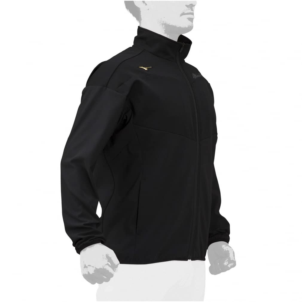Baseball Long Sleeve Windbreaker Tech Shield Jacket M Black [Mizuno] Men's Men's
