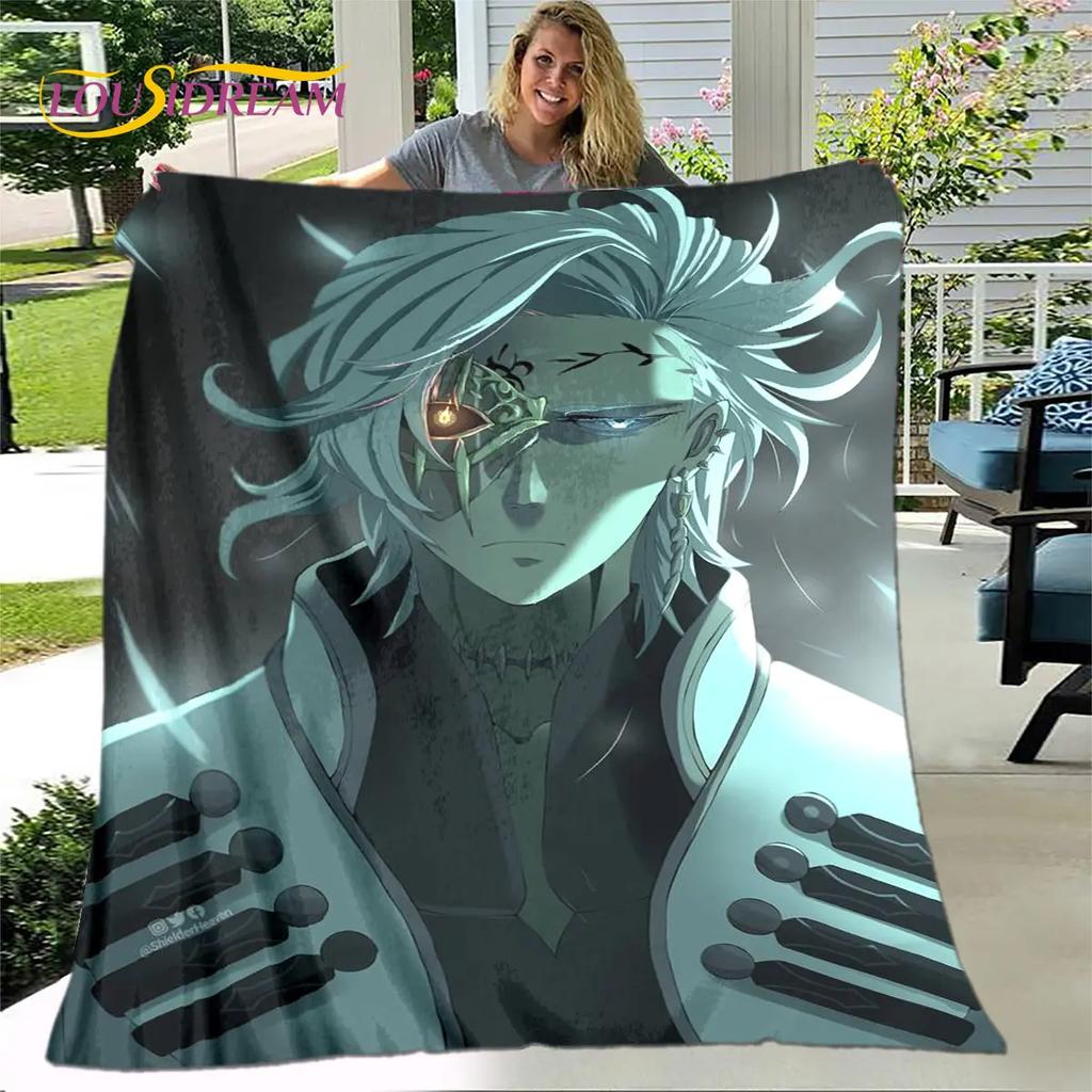 Záznam Ragnarok anime kreslená měkká plyšová přikrývka, flanelová přikrývka přikrývka do obývacího pokoje Ložnice Pohovka Pohovka Piknikový kryt